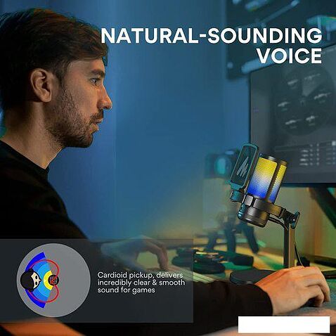 Проводной микрофон Maono DM20 (черный)