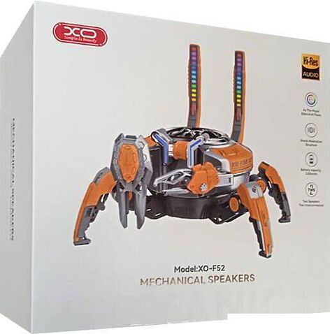 Беспроводная колонка XO F52 Crab Shape (оранжевый)