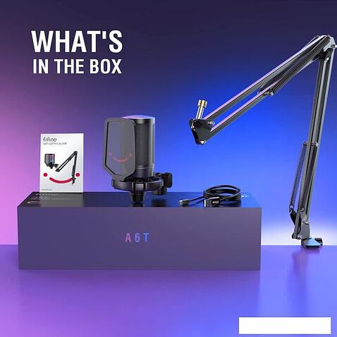 Проводной микрофон FIFINE A6T (черный)