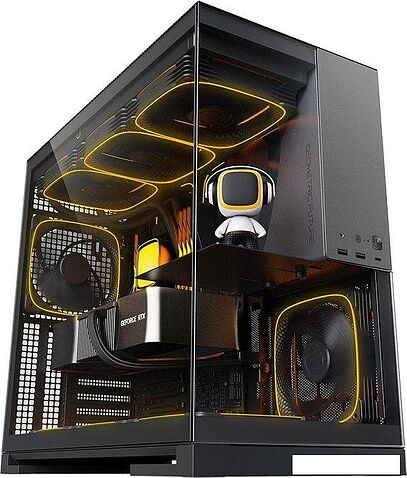 Корпус Geometric Future Model 5 (черный/серый)