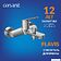 Душевой гарнитур  Cersanit Flavis 63035 + Vibe 63067