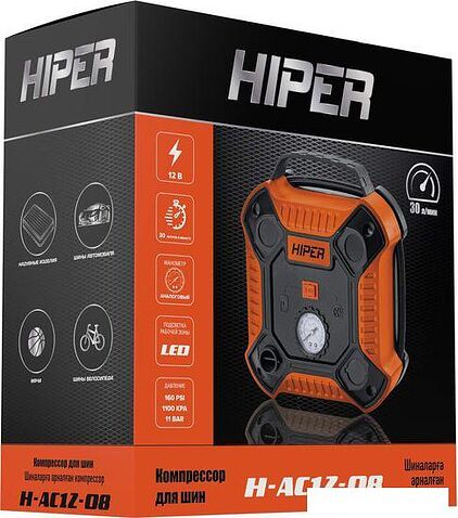 Автомобильный компрессор Hiper H-AC12-08