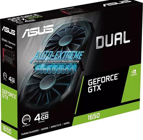 Видеокарта ASUS Dual GeForce GTX 1650 4GB GDDR6 EVO DUAL-GTX1650-4GD6-P-EVO