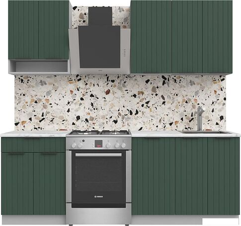 Готовая кухня Arvento АНТА-плюс 1.6м (зеленый)