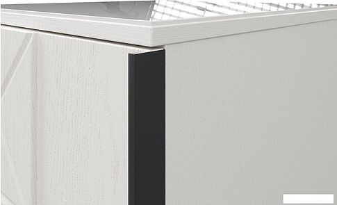 Тумба КМК Мебель 1Д Агата КМК 1001.2 (белый текстурный/дуб полярный)