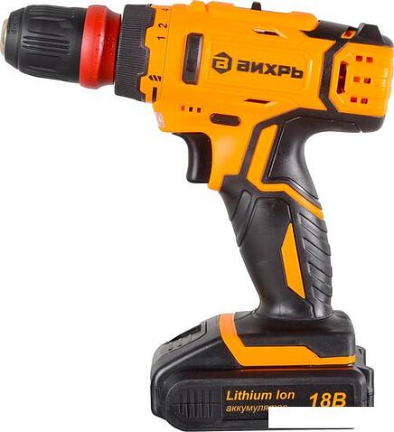 Дрель-шуруповерт Вихрь ДА-18Л-2КC (с 2-мя АКБ, кейс)