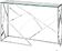 Консольный стол Stool Group Арт Деко 115x30 ECST-015 (прозрачное стекло/сталь серебристый)