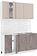 Готовая кухня Кортекс-мебель Корнелия Лира-лайт км.02516 1.5 м без столешницы (капучино/оникс)
