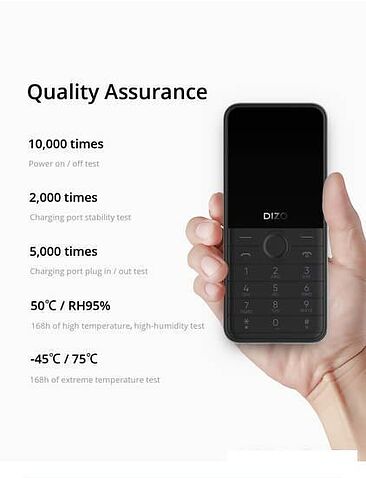 Кнопочный телефон Dizo Star 300 (черный)