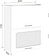 Шкаф навесной Кортекс-мебель Корнелия Мара ВШ60-2г1ст (белый)