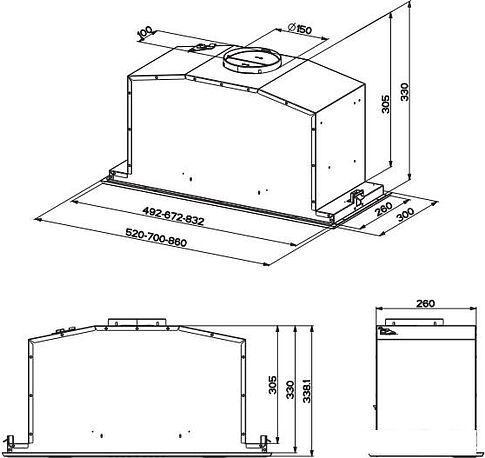 Кухонная вытяжка Smeg KICGR52X