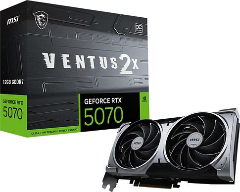 Видеокарта MSI GeForce RTX 5070 12G Ventus 2X