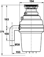 Измельчитель пищевых отходов ZorG ZR-38D