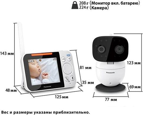 Видеоняня Panasonic KX-HN3001RUW