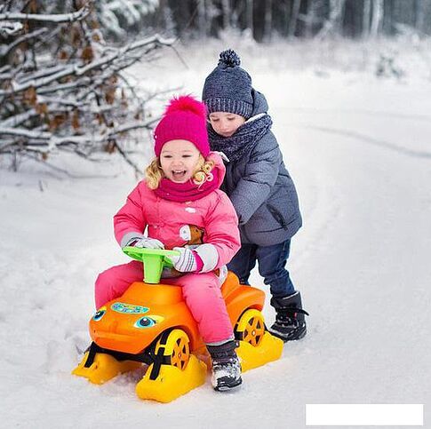 Каталка Полесье Мой любимый автомобиль (оранжевый) [44631]