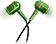 Наушники CBR Human Friends Zipper Green