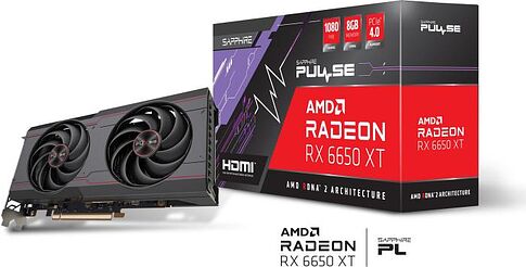 Видеокарта Sapphire Pulse Radeon RX 6650 XT 8GB GDDR6 11319-07-20G
