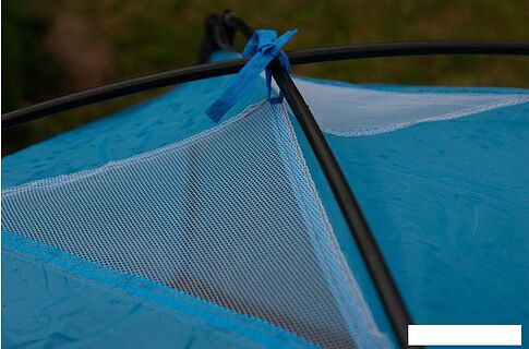 Треккинговая палатка КомфортПром На 4 персоны с крышей SDH103 (синий)