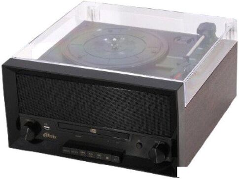 Многофункциональный аудиоцентр Ritmix LP-400B (черный/коричневый)