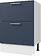 Шкаф напольный Горизонт Оптима 60 2 ящика (холст сапфир)