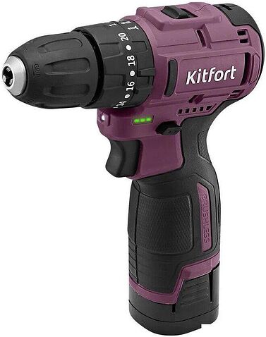Ударная дрель-шуруповерт Kitfort KT-6505 (с 1-им АКБ)