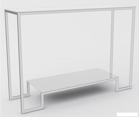 Консольный стол Hype Mebel Голд гласс 80x35 (белый/стекло белое) Консольный стол Hype Mebel Голд гласс 80x35 (белый/стекло белое)