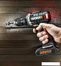 Дрель-шуруповерт Worx BL WX175 (с 2-мя АКБ, кейс) Дрель-шуруповерт Worx BL WX175 (с 2-мя АКБ, кейс)