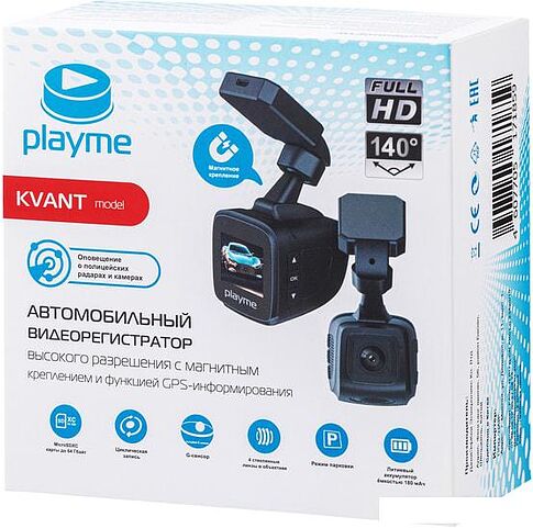 Автомобильный видеорегистратор Playme Kvant