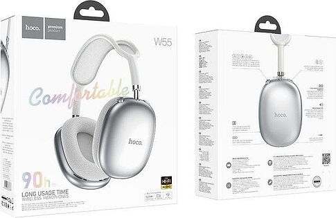 Наушники Hoco W55 Plus (серебристый)
