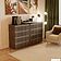 Комод Кортекс-мебель Бари 160 8ш (орех элия/орех элия/белый)