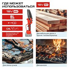 Аккумуляторная пила Ставр SCS 18BL-15 (без АКБ)