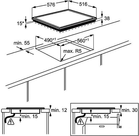 Варочная панель Electrolux EHF46547XK