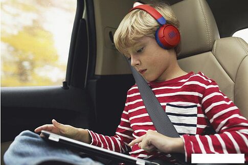 Наушники JBL JR310BT (красный/синий)