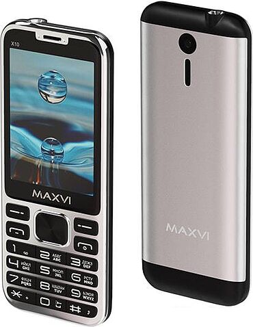 Мобильный телефон Maxvi X10 (серебристый)