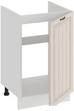 Шкаф напольный Трия Лина 1Н5М (белый/кремовый)
