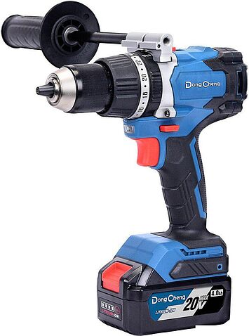Ударная дрель-шуруповерт DongCheng DCJZ03-13 Type FK (с 2-мя АКБ, кейс)
