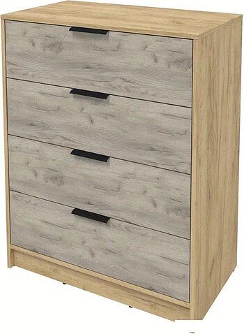 Комод Интерлиния Концепт КТ-К80 (дуб серый/дуб золотой)