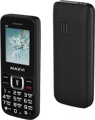 Мобильный телефон Maxvi C3i (черный)