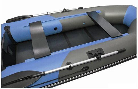 Моторно-гребная лодка Муссон 3000 С (серый/синий)