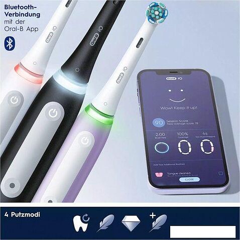 Электрическая зубная щетка Oral-B iO Series 4 I0G4.1A6.1DK (белый)