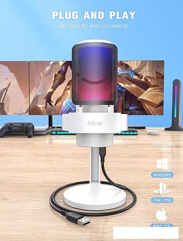 Проводной микрофон FIFINE A8 (белый)