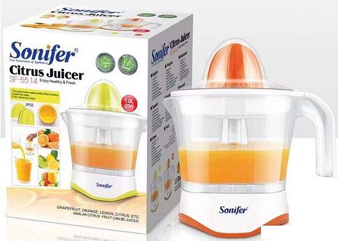 Соковыжималка Sonifer SF-5514 (белый/оранжевый)