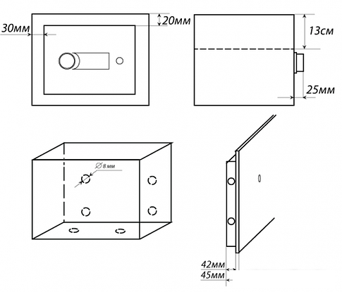 Офисный сейф SAFEtronics NTL 24Ms