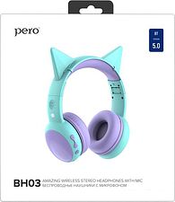 Наушники Pero BH03 (бирюзовый) Наушники Pero BH03 (бирюзовый)
