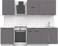 Готовая кухня Arvento АНТА-плюс 2м (графит)