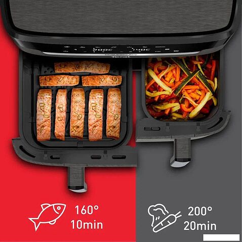 Аэрофритюрница Tefal Dual Easy Fry EY942HE0