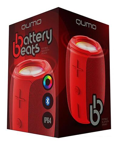 Беспроводная колонка QUMO BatteryBeats (красный)