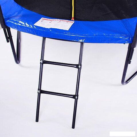 Батут Sundays JumpX 8FT (синий, с сеткой, с лестницей)