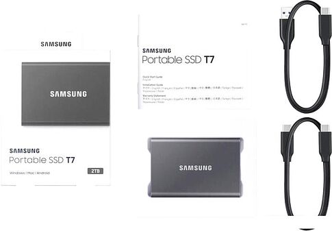 Внешний накопитель Samsung T7 2TB (черный)