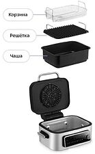 Аэрогриль (аэрофритюрница) Kitfort KT-8125